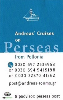 ANDREAS CRUISES ON PERSEAS